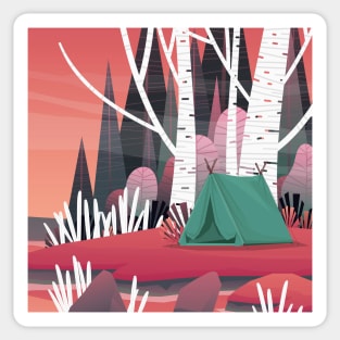 Landscape Art Lake Sticker